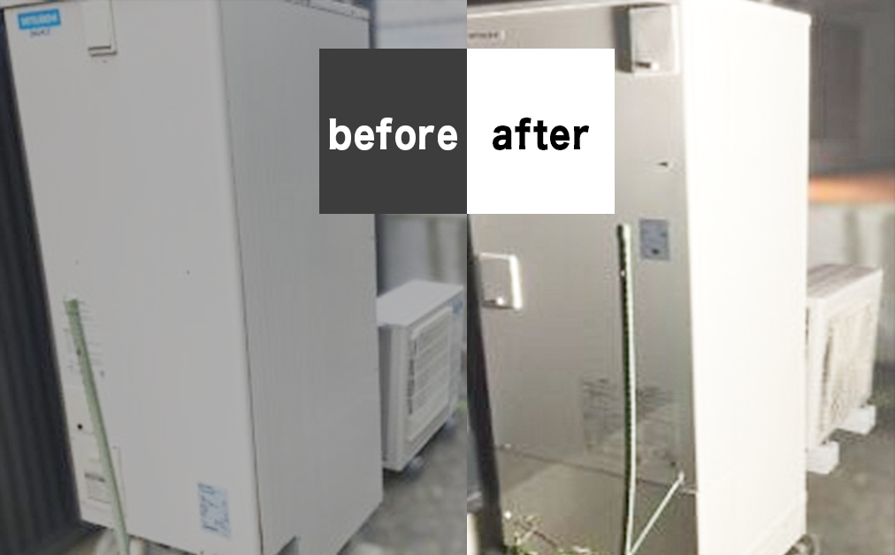 エコキュート配管の経年劣化画像